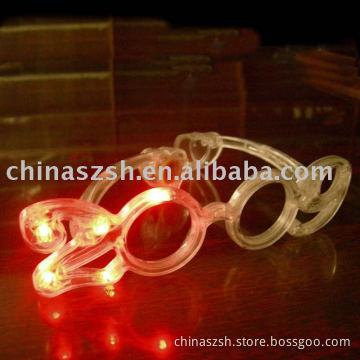 flashing glasses